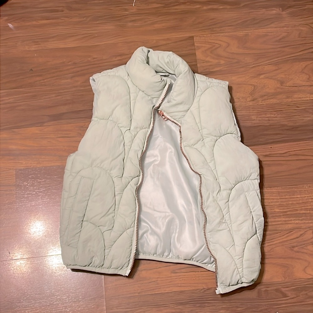 puffer vest.